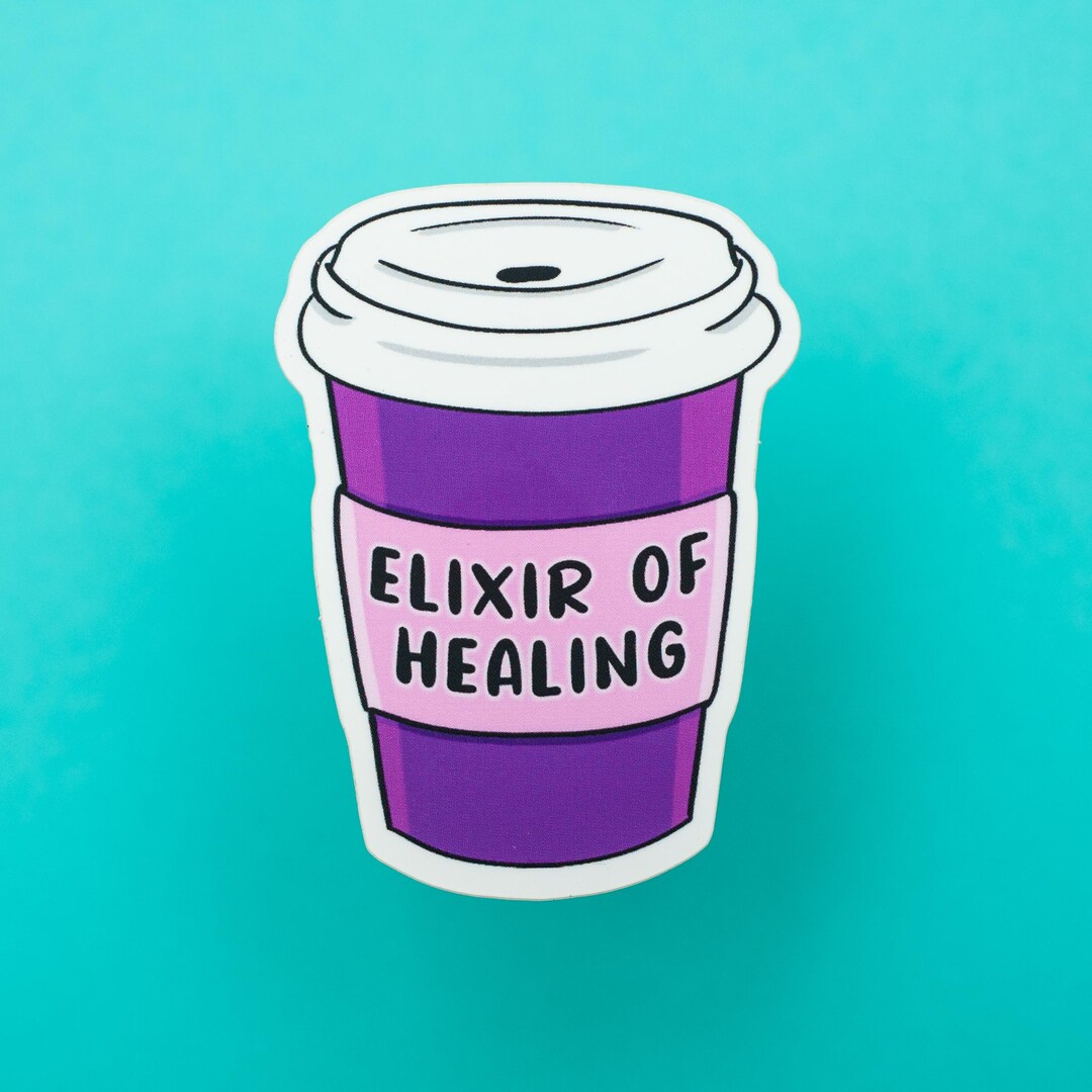 Elixir Brew Sticker Elixir of Healing Sticker - RPG - Coffee Lover - Etsy