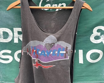 Vintage 1983 Heaven or Hell Tour T-Shirt | Heaven Band Tee | 80s Rock Concert Shirt | Rare Band Tee | Retro Music Memorabilia