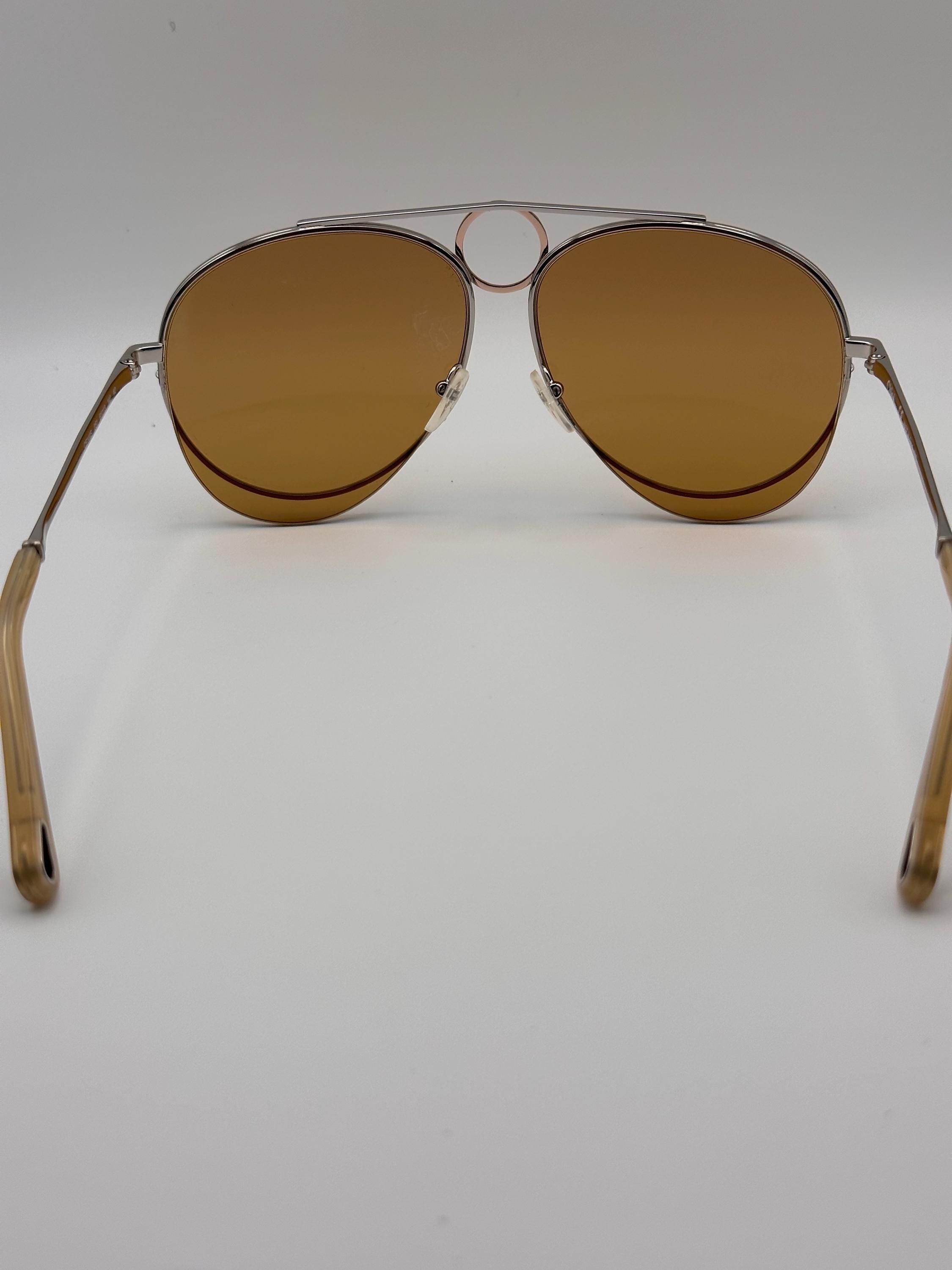 vintage *rare!* gold Chloe sunglasses Chloe 72S 871 – Vintage Frames Company main image 3