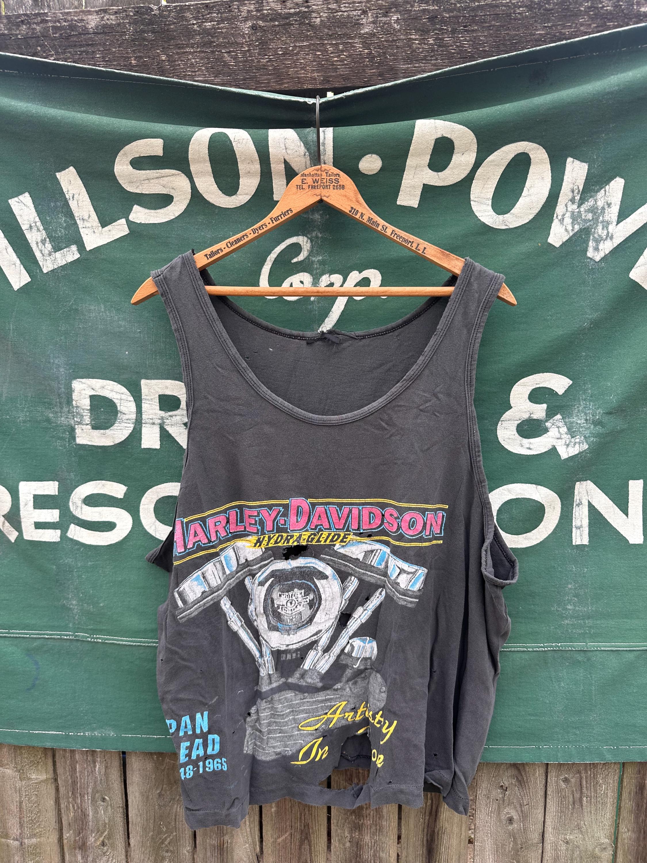 US古着》ハーレーダビッドソン ノースリーブタンクトップTシャツ 