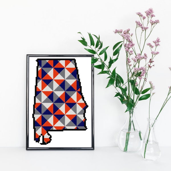 University of Alabama Cross Stitch Etsy