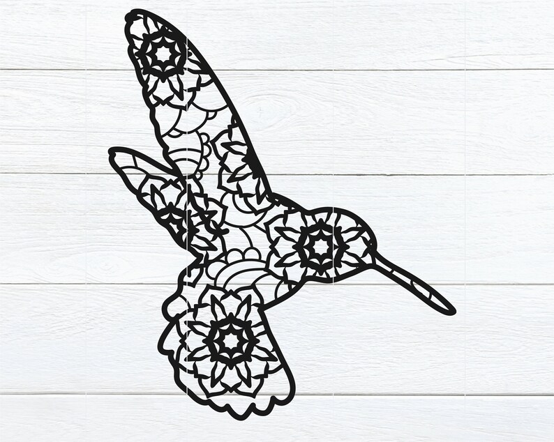 Download Hummingbird Mandala Svg Free For Cricut - Layered SVG Cut File