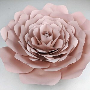 Giant Paper Rose Paper Flower Template Giant Paper Flowers Nursery ...