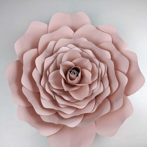 Giant Paper Rose Paper Flower Template Giant Paper Flowers Nursery ...