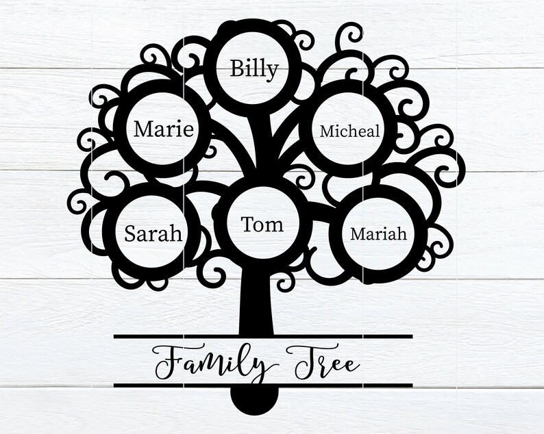 Free Free 228 Cricut Blank Family Tree Svg SVG PNG EPS DXF File
