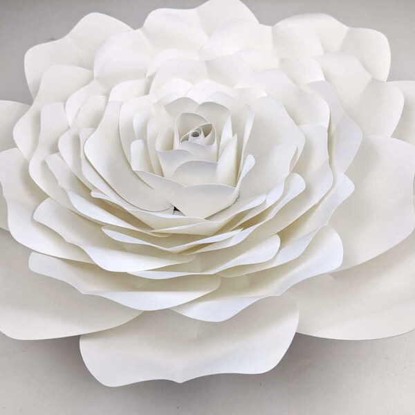 Giant Paper Rose- Paper flower template - giant paper flowers - nursery decor- wedding decor- SVG files - Printable paper flower