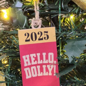 Personalized Broadway Program Ornament, Custom Theater Christmas Decor