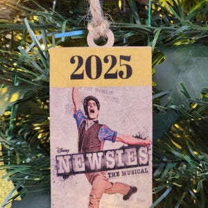 Personalized Broadway Ornament, Custom Theater Gift, Newsies