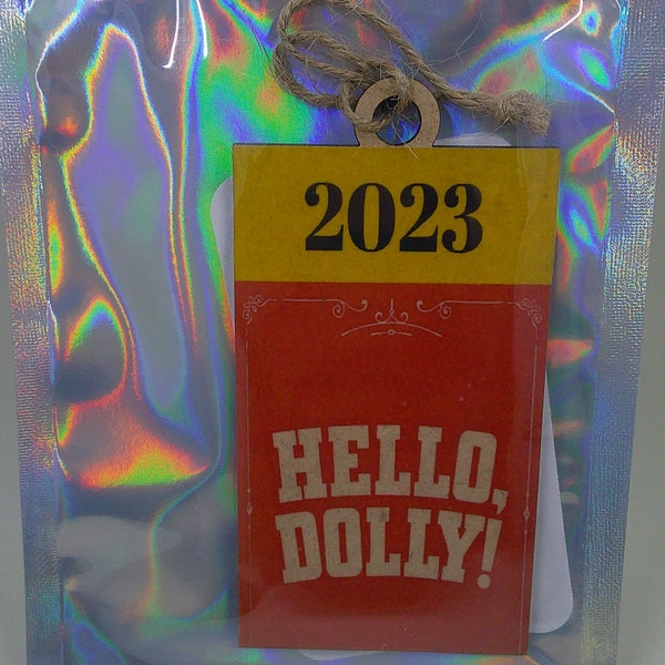 Broadway Program Ornaments, Personalized Theater Ornaments, Hello, Dolly! Christmas Ornaments Theater, Stocking Stuffer