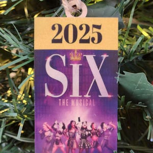 Personalized Broadway Ornament, Draftboard Theater Gift, Stocking Stuffer