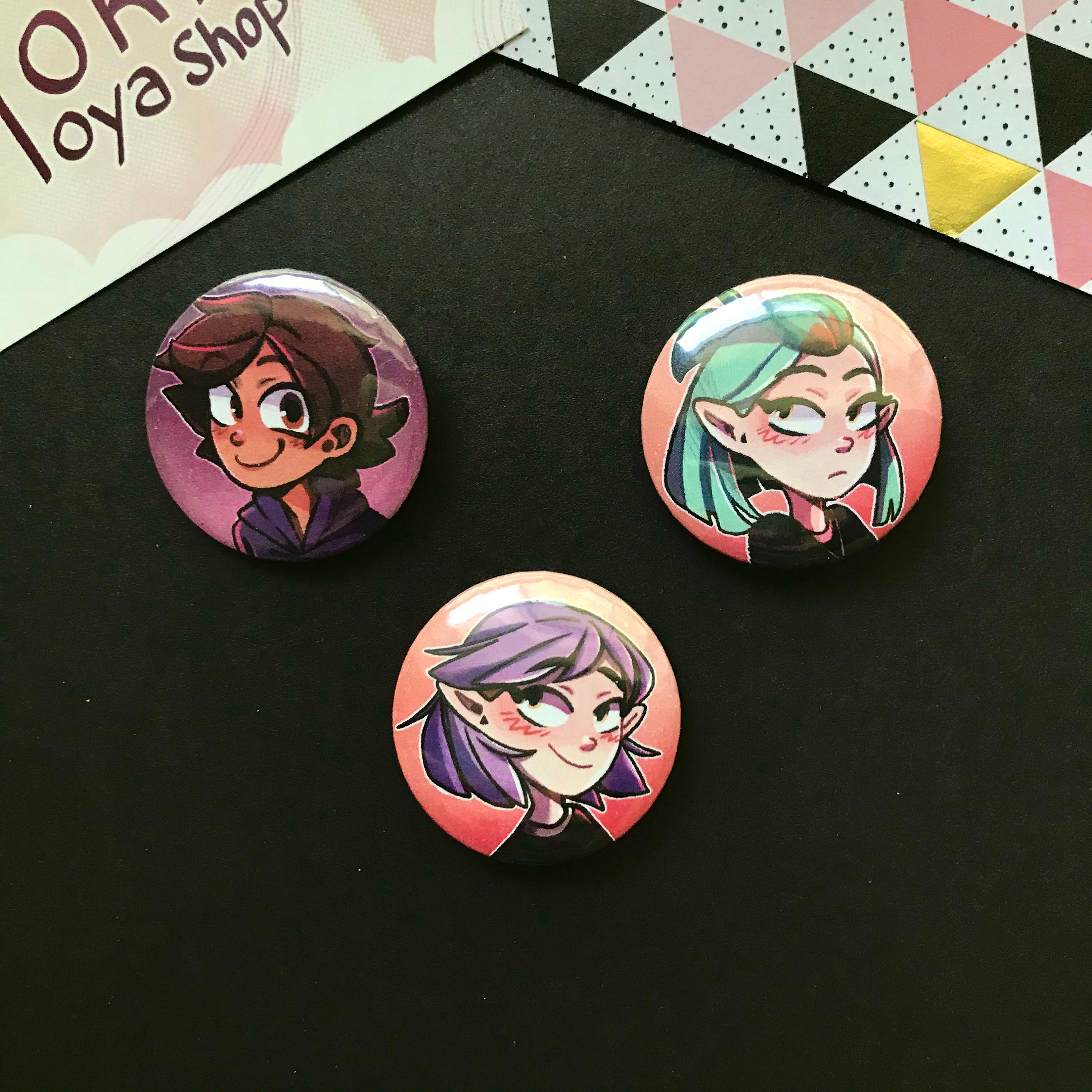 Luz & Amity Buttons || 1.25"
