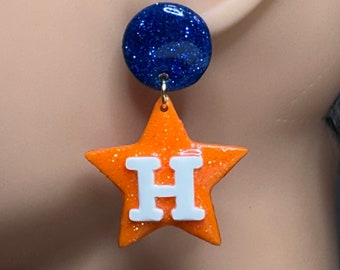 Star Earrings - Handmade with Polymer Clay