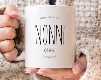 Promoted to Nonni Coffee Mug - Pregnancy Announcement Gift