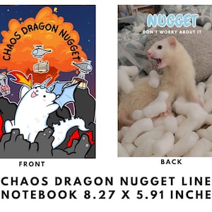 CHASO DRAGON NUGGET Lined Notebook