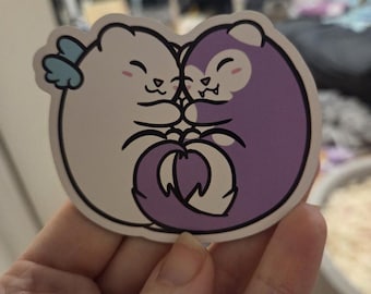 Fuffy Ferret Car Magnets