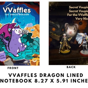 VVAFFLES DRAGON of SNACKS Lined Notebook