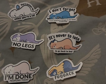 Ferret Sploot Stickers