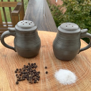 Stoneware Salt and Pepper Shakers