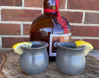 Pair of Stoneware Shot glasses