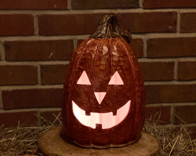 Stoneware Jack-O-Lantern