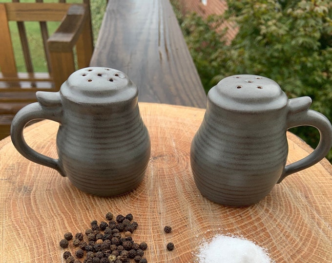 Stoneware Salt and Pepper Shakers