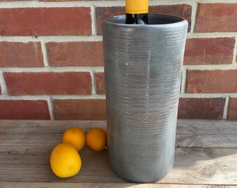 Stoneware Wine Chiller/ Utensil Holder