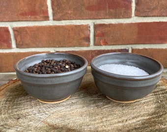 Stoneware Salt and Pepper Cups