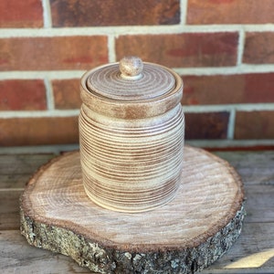 Small Stoneware Canister Pecan