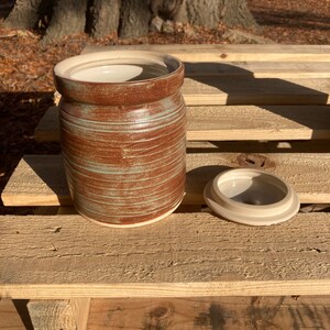 Small Stoneware Canister image 5