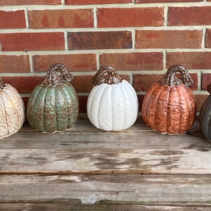 Small Stoneware Pumpkin