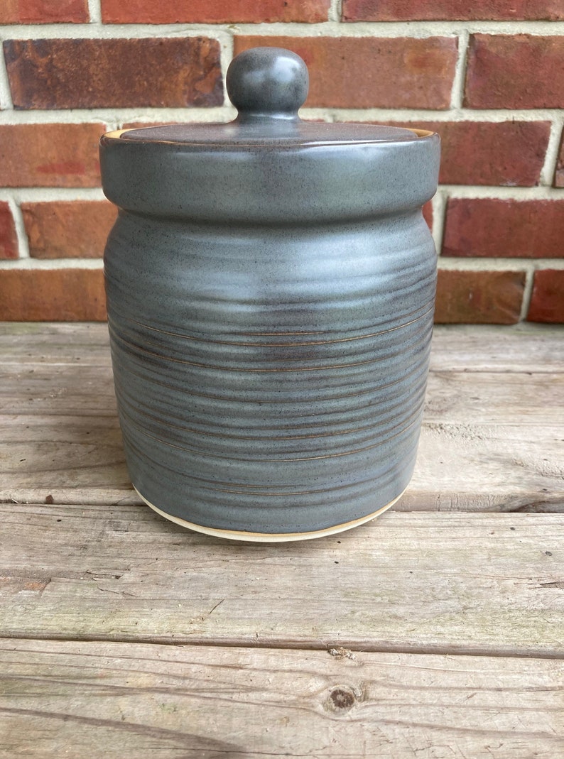 Large Stoneware Canister image 6