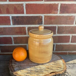 Small Stoneware Canister Pear