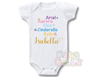 Princess Custom Name Onesie, SquadGoals Onesie, Princess name onesie, Princess Onesie, Princess Crew Onesie, Baby Shower Gift