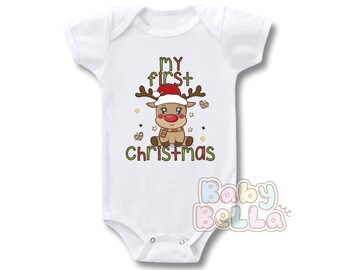 My First Christmas 2022, Baby First Christmas, My 1st Christmas Onesie, My First Christmas Baby Onesie