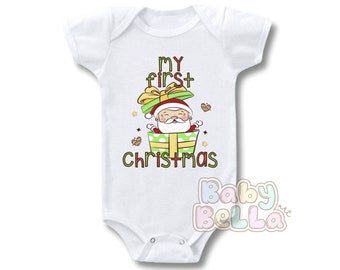 My First Christmas 2022, Baby First Christmas, My 1st Christmas Onesie, My First Christmas Baby Onesie