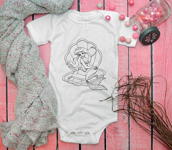 Ariel Princess Princess Ariel Ariel Little Mermaid Little Mermaid Ariel Ariel Onesie Princess Ariel Onesie Princess Onesie Etsy