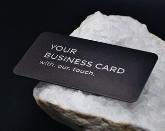 10 Premium Metal Business Cards | Unique Business Card | Sleek Business Card | Modern Business Card | Minimalist Business Cards