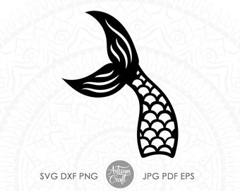 Download Mermaid tail svg mermaid svg mermaid scales fish tail | Etsy