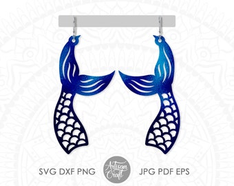 Download Mermaid Earring Svg Mermaid Tail Svg Mermaid Earrings Mermaid Scales Tails Fish Tail Cricut Silhouette Cameo Ai Svg Eps Png Dxf Pdf Art Collectibles Digital Hedoarchitects Pl