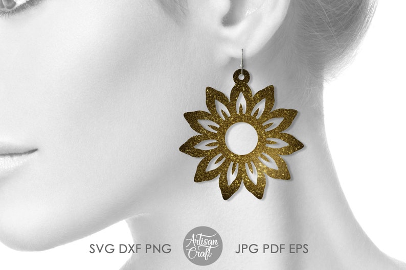 Free Free 115 Sunflower Earring Svg Free SVG PNG EPS DXF File