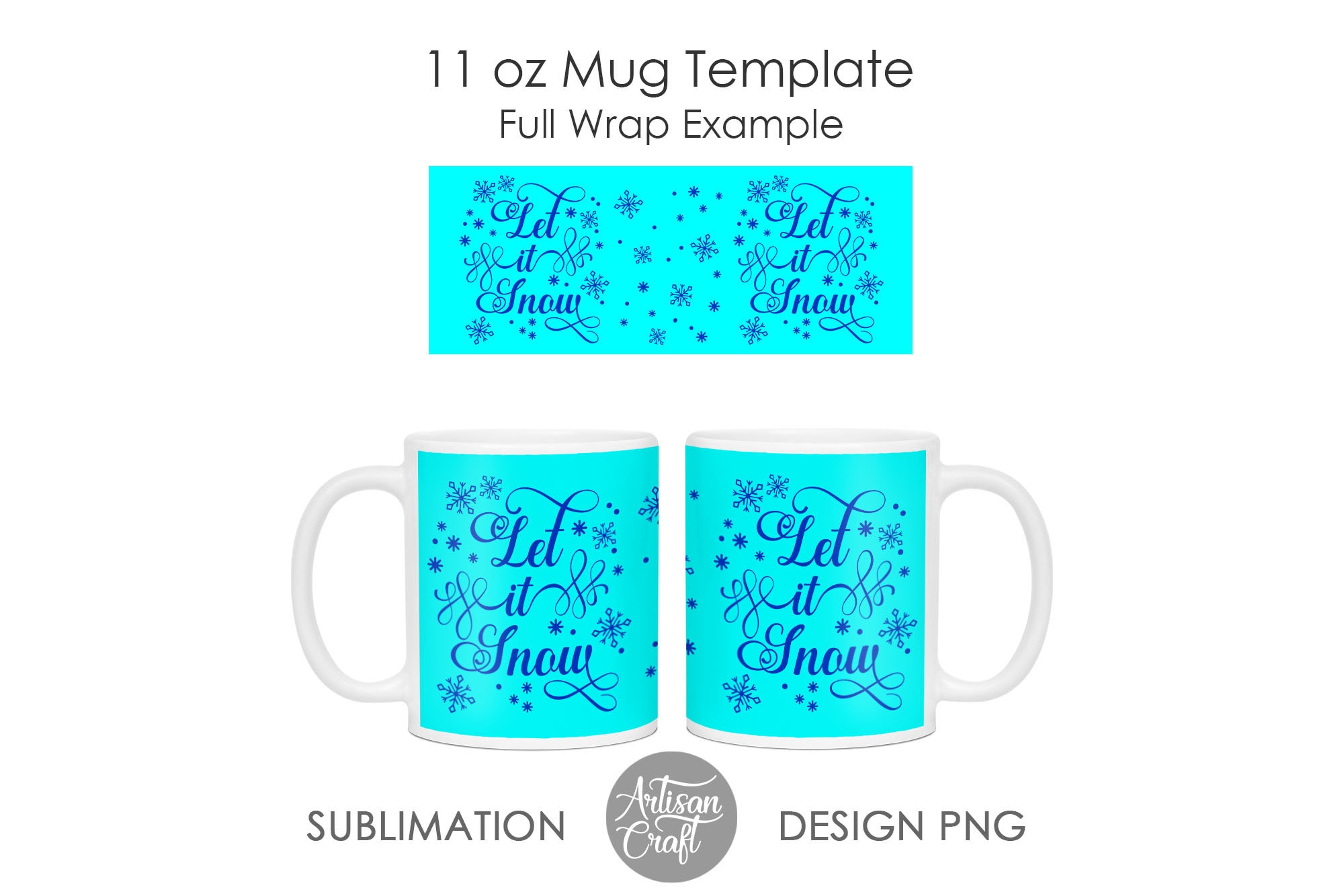 printable 11 oz mug sublimation template size