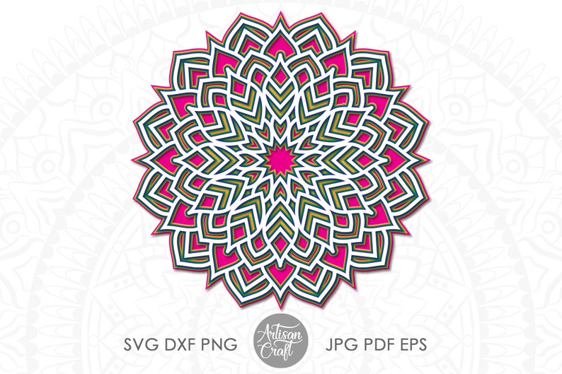 Download Layered mandala SVG Zentangles SVG Cut Files mandala for | Etsy