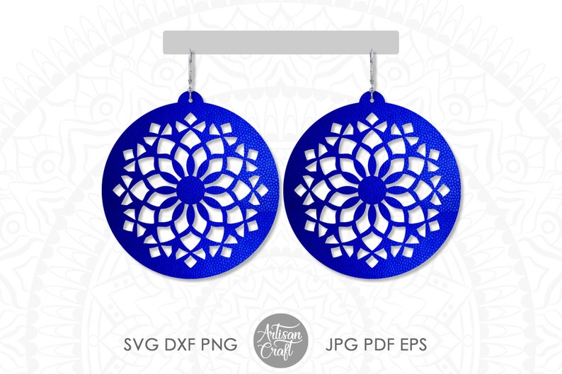 Download Laser Cut Files Leather Earrings Mandala Earring Jewelry Making Svg Files For Cricut Svg Round Earring Silhouette Cut Files Collage Visual Arts Palayesh Ab Com