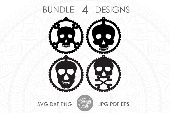 Download Halloween Earring Svg Cut File Skull Earrings Files For Etsy