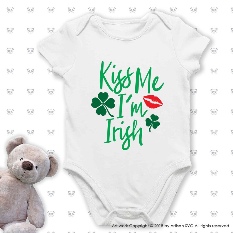 kiss me im irish svg lucky clover svg st patricks day svg files Clover Svg Shamrock Svg lucky clover svg Cricut Cut Files Cricut Cut Files