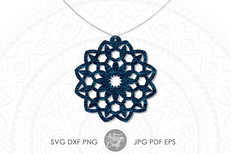 Download Tools Cut Files For Silhouette Dxf Mandala Earring Svg Cricut Projects Earrings Cut File Mandala Pendant Leather Earring Template Templates