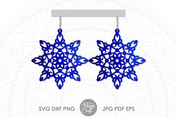 Download Laser Cut Earring Files Earring Svg Mandala Earring Svg Cut Etsy
