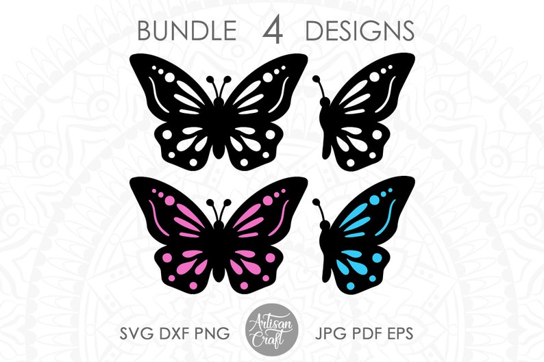 Butterfly Clipart Butterfly Svg Cut Files for Cricut Png | Etsy
