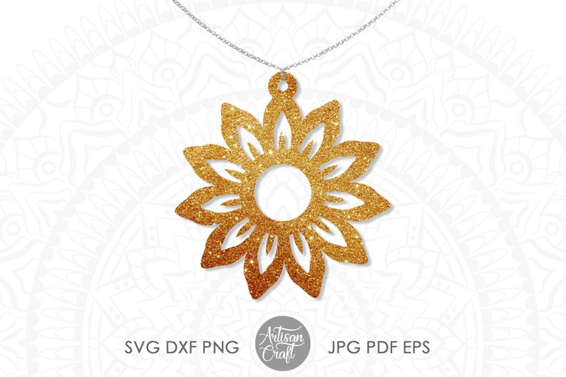 Free Free 148 Sunflower Earring Svg Free SVG PNG EPS DXF File