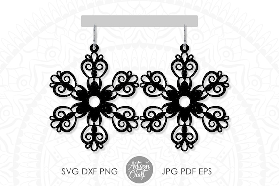 Faux Leather Earring Svg Earring Svg Laser Cut Earring Files Mandala Earring Svg Cut File Cricut Projects Visual Arts Craft Supplies Tools Startfi Io